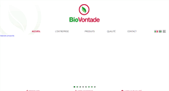 Desktop Screenshot of biovontade.com