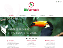 Tablet Screenshot of biovontade.com